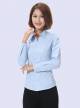 浅蓝女式长袖衬衣YY1002主图1